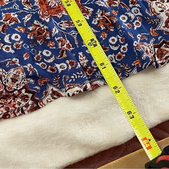 NWT LULUS / Mosaic Marvel Rust Orange Print Long Sleeve Maxi Dress Size XL - Picture 11 of 12